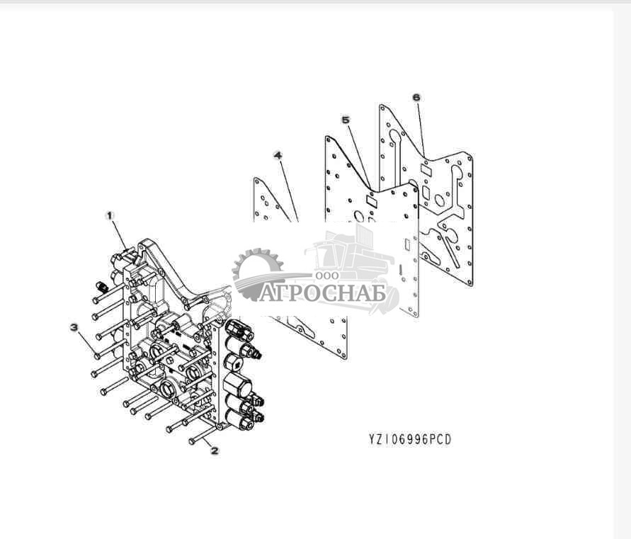 YZ106996 Группа регулировочных клапанов 